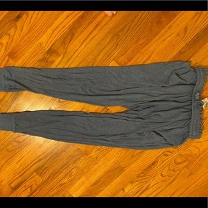 Free People Blue Elastic Joggers